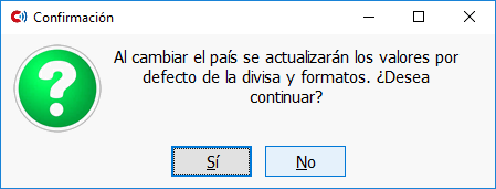 TPV Caja Amiga. Formulario de confirmación de cambio de país