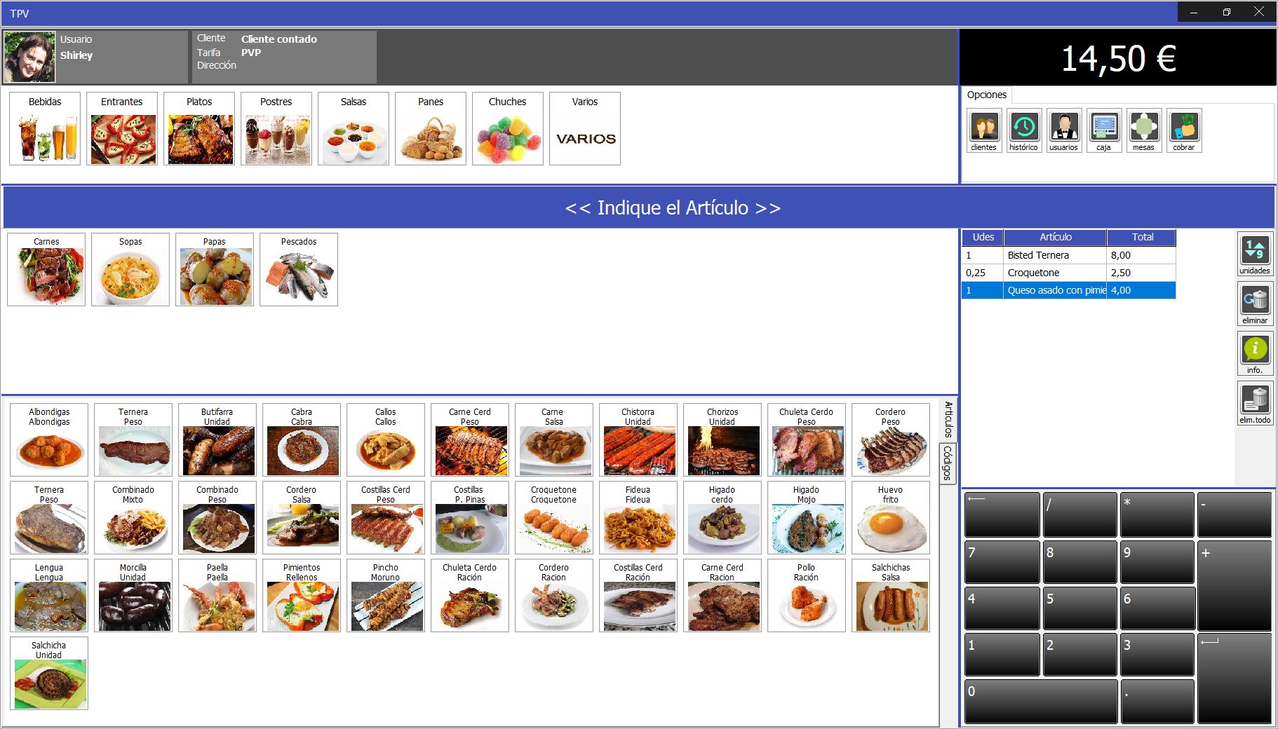TPV Caja Amiga. Gestión de ventas (TPV)